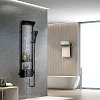Душевая панель Ceruttispa MAIELLA B CT8985 из нержавеющей стали, черный Душевая панель Ceruttispa MAIELLA B CT8985 из нержавеющей стали, черный