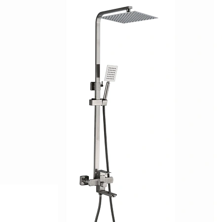 Душевая система Ceruttispa RUFINO BN CT12109 из нержавеющей стали, матовый никель Душевая система Ceruttispa RUFINO BN CT12109 из нержавеющей стали, матовый никель
