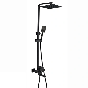 Душевая система Ceruttispa RUFINO MB CT12110 из нержавеющей стали, черный матовый