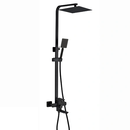 Душевая система Ceruttispa RUFINO MB CT12110 из нержавеющей стали, черный матовый Душевая система Ceruttispa RUFINO MB CT12110 из нержавеющей стали, черный матовый