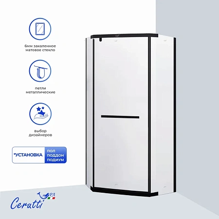 Душевой уголок Ceruttispa CHIKA ZP91BF 90x90x195 Душевой уголок Ceruttispa CHIKA ZP91BF 90x90x195