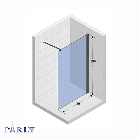 Душевой уголок PARLY T80 80х190 Душевой уголок PARLY T80 80х190