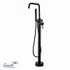 Смеситель для ванны Ceruttispa AFRA B CT12116 напольный, из нержавеющей стали, черный матовый