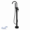 Смеситель для ванны Ceruttispa TOBIA B CT12114 напольный, из нержавеющей стали, черный матовый