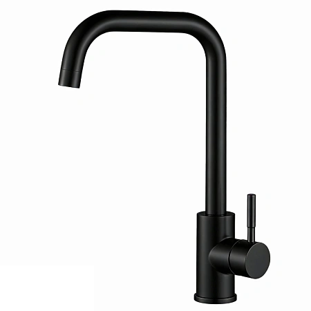 Смеситель для кухни Ceruttispa DUILIO B CT12104 из нержавеющей стали, черный матовый Смеситель для кухни Ceruttispa DUILIO B CT12104 из нержавеющей стали, черный матовый