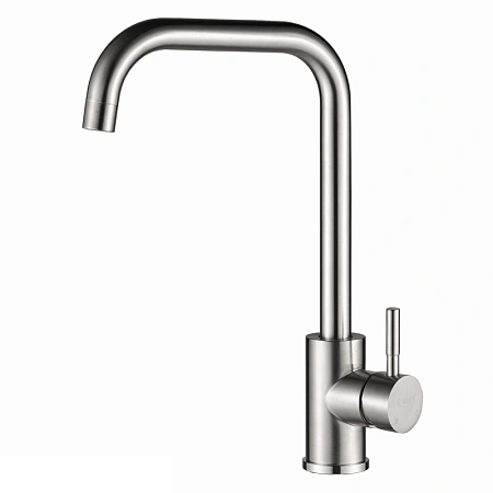 Смеситель для кухни Ceruttispa DUILIO BN CT10102 из нержавеющей стали, матовый никель Смеситель для кухни Ceruttispa DUILIO BN CT10102 из нержавеющей стали, матовый никель