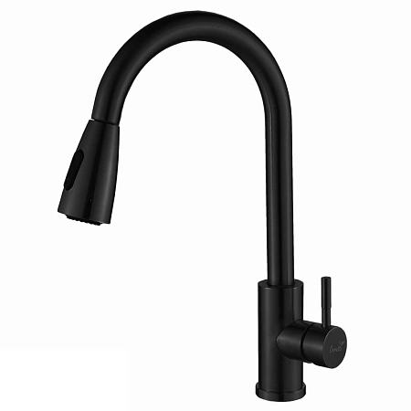 Смеситель для кухни Ceruttispa ENNIO B CT12107 из нержавеющей стали, черный матовый