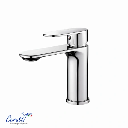 Смеситель для раковины Ceruttispa CLELIA CT12059 из нержавеющей стали, хром