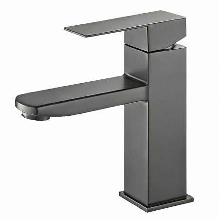 Смеситель для раковины Ceruttispa CLELIA GR CT12060 из нержавеющей стали, серый матовый Смеситель для раковины Ceruttispa CLELIA GR CT12060 из нержавеющей стали, серый матовый