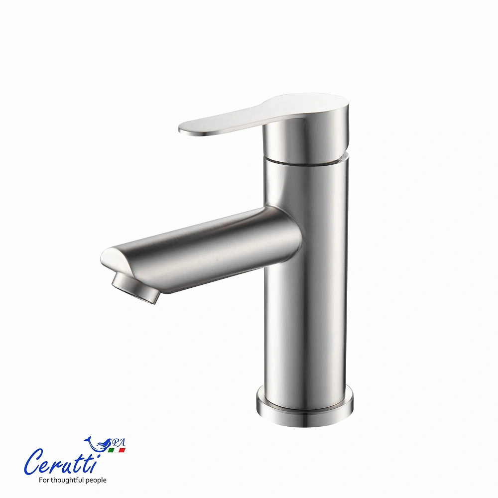 Смеситель для раковины Ceruttispa OVIDIO BN CT12079 из нержавеющей стали, матовый никель — Изображение 1