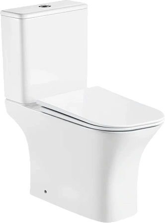Унитаз напольный Ceruttispa VETTORE CT7192 безободковый 650x340x770