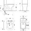 Унитаз напольный Ceruttispa VETTORE CT7192 безободковый 650x340x770 Унитаз напольный Ceruttispa VETTORE CT7192 безободковый 650x340x770