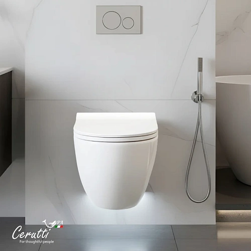 Унитаз подвесной Ceruttispa AMICI Aria Tornado CT11388 безободковый 490х335х340 Унитаз подвесной Ceruttispa AMICI Aria Tornado CT11388 безободковый 490х335х340
