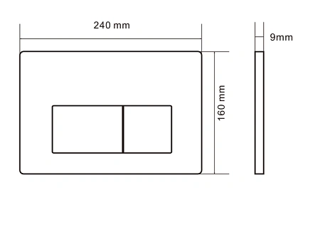 Клавиша смыва CEZARES SLIDER 2 CZR-510V-01-AF нержавеющая сталь, хром, с покрытием анти-отпечаток Клавиша смыва CEZARES SLIDER 2 CZR-510V-01-AF нержавеющая сталь, хром, с покрытием анти-отпечаток