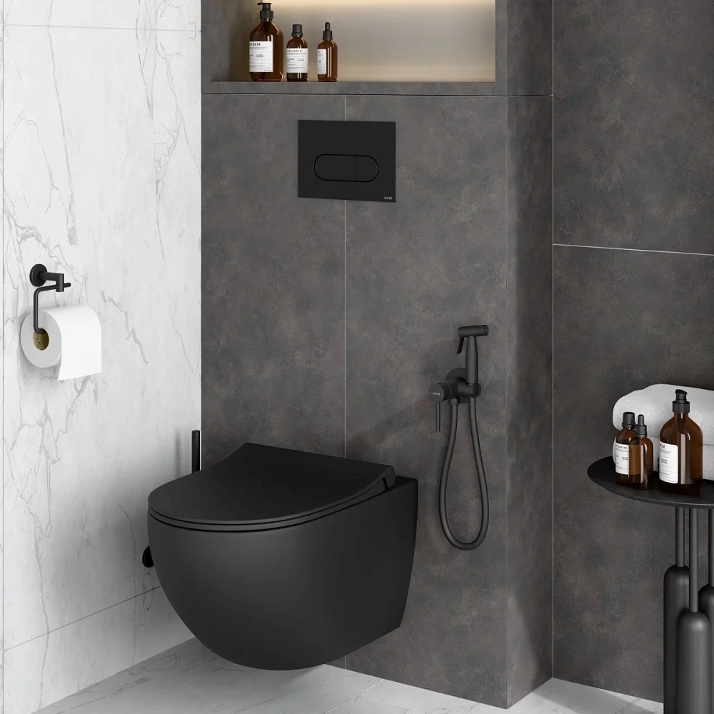 Гигиенический душ VitrA A4375136EXP матовый черный — Изображение 5