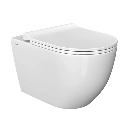 Комплект унитаза VitrA Mia Round 9873B003-7201 4 в 1 с инсталляцией, сиденьем микролифт, безободковый, клавиша глянцевый хром Комплект унитаза VitrA Mia Round 9873B003-7201 4 в 1 с инсталляцией, сиденьем микролифт, безободковый, клавиша глянцевый хром