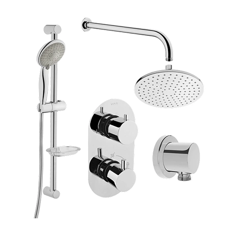 Душевая система VitrA AquaHeat 458657 встраиваемая, хром Душевая система VitrA AquaHeat 458657 встраиваемая, хром