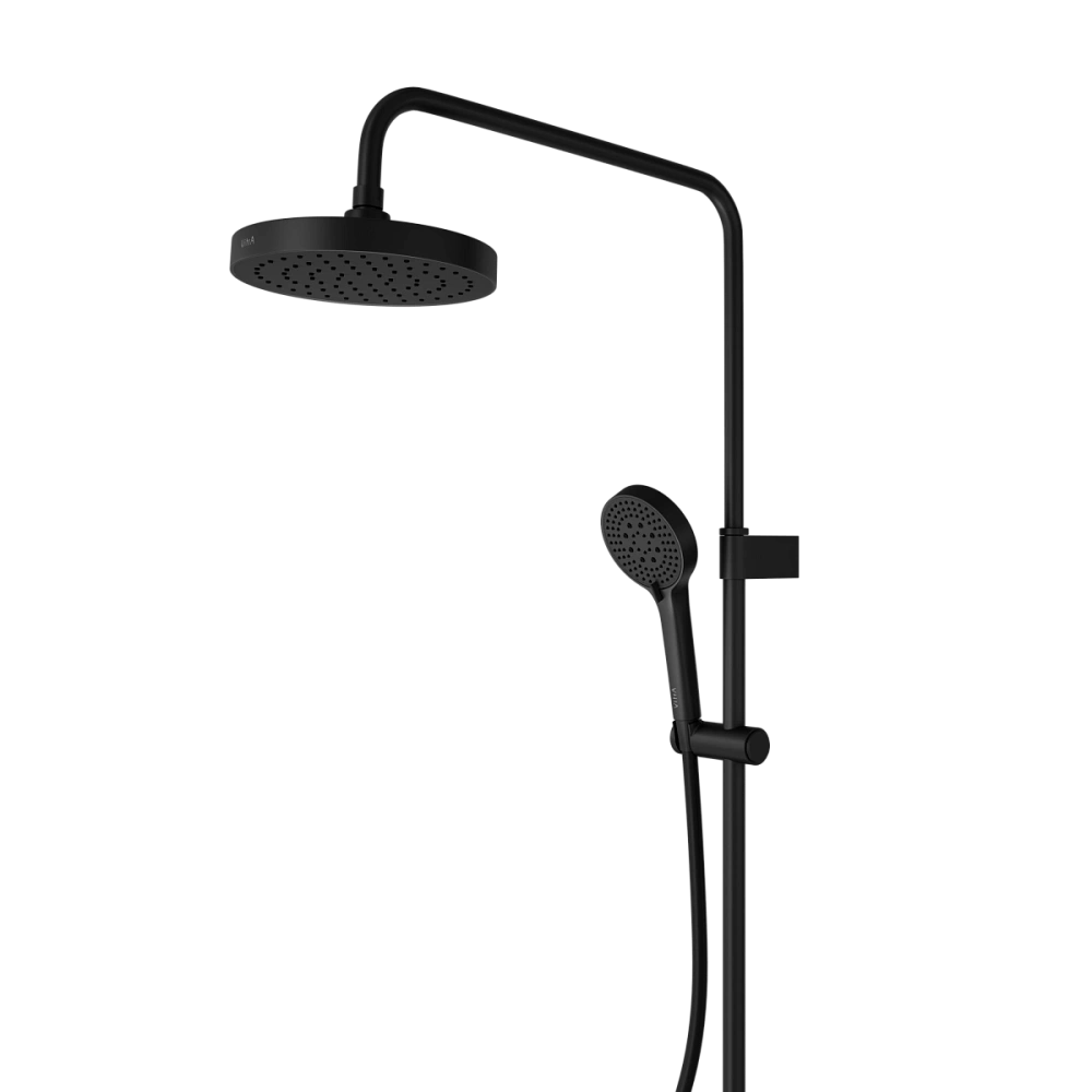 Душевая система VitrA Base Round A4730336EXP с термостатом, матовая черная — Изображение 5