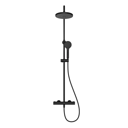 Душевая система VitrA Joy (Джой) A4729836EXP с термостатом, матовая черная Душевая система VitrA Joy (Джой) A4729836EXP с термостатом, матовая черная