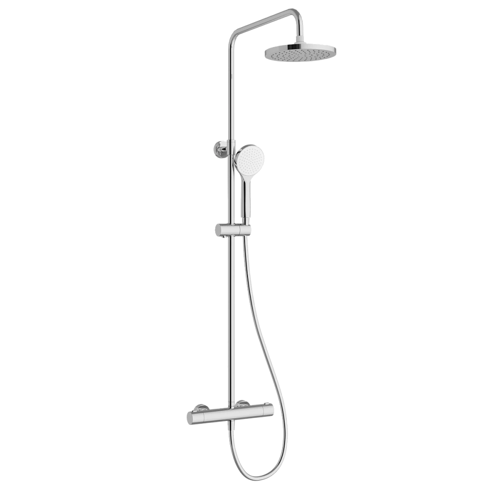 Душевая система VitrA Joy (Джой) A47298EXP с термостатом, хром — Изображение 1