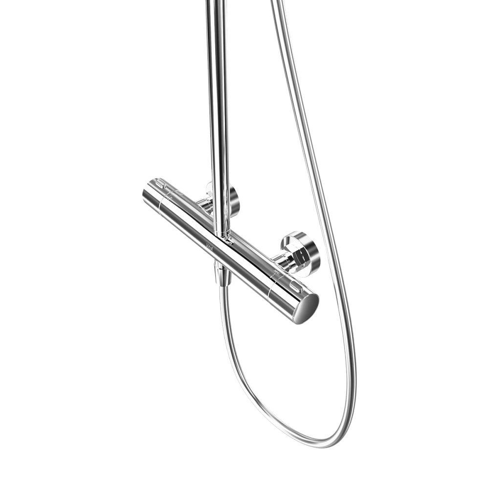 Душевая система VitrA Joy (Джой) A47298EXP с термостатом, хром — Изображение 4