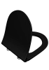 Крышка-сиденье VitrA Sento 120-483-009 матовое черная, дюропласт, с микролифтом
