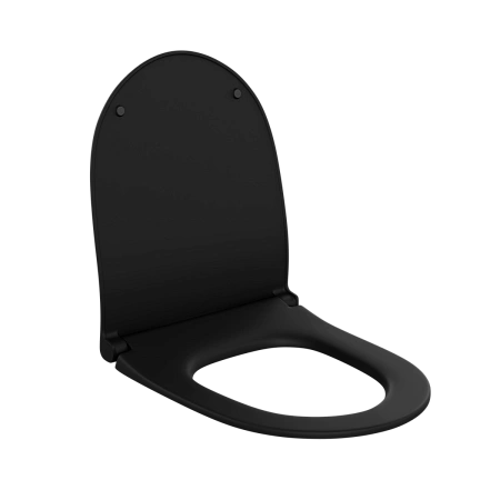 Крышка-сиденье VitrA Sento 120-483-009 матовое черная, дюропласт, с микролифтом Крышка-сиденье VitrA Sento 120-483-009 матовое черная, дюропласт, с микролифтом