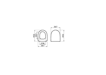 Крышка-сиденье VitrA Sento 120-483-009 матовое черная, дюропласт, с микролифтом Крышка-сиденье VitrA Sento 120-483-009 матовое черная, дюропласт, с микролифтом