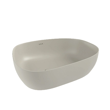 Раковина VitrA Outline Recycled 7991B066-0016 57 x 45 см накладная, матовая бежевая, антибактериальное покрытие Hygiene Раковина VitrA Outline Recycled 7991B066-0016 57 x 45 см накладная, матовая бежевая, антибактериальное покрытие Hygiene