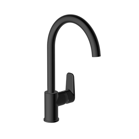 Смеситель для кухни VitrA Flow Soft A4341936EXP с поворотным изливом, матовый черный
