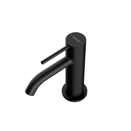 Смеситель для раковины VitrA Minimax Round A4353036EXP матовый черный Смеситель для раковины VitrA Minimax Round A4353036EXP матовый черный