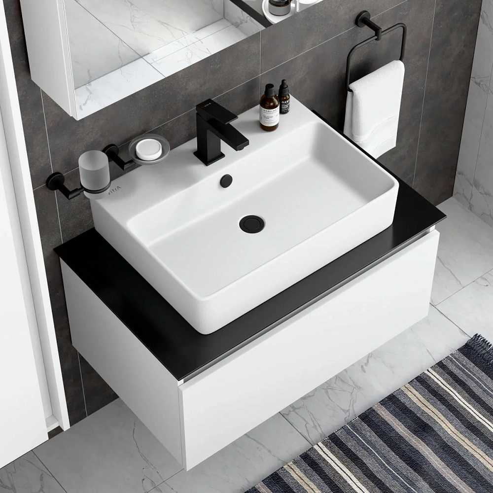 Смеситель для раковины VitrA Minimax Square A4372036EXP матовый черный — Изображение 5