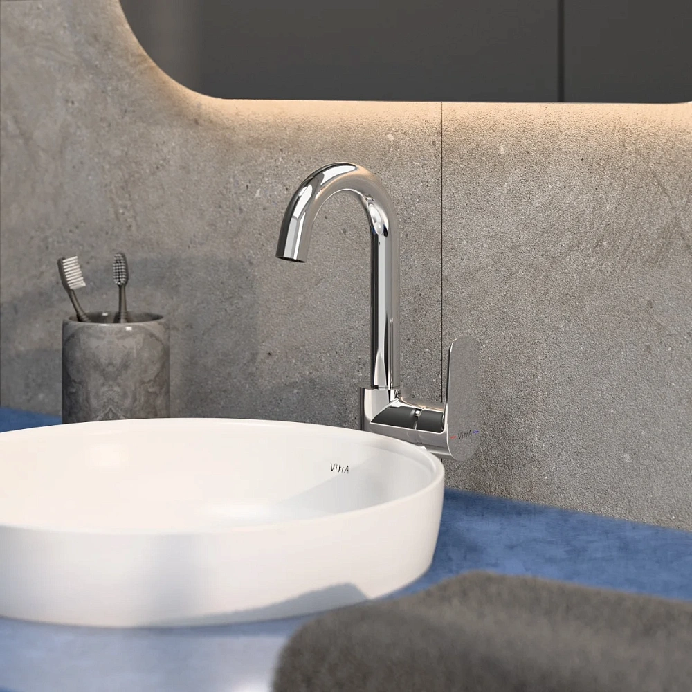 Смеситель для раковины VitrA Flow Soft A43160EXP хром — Изображение 6