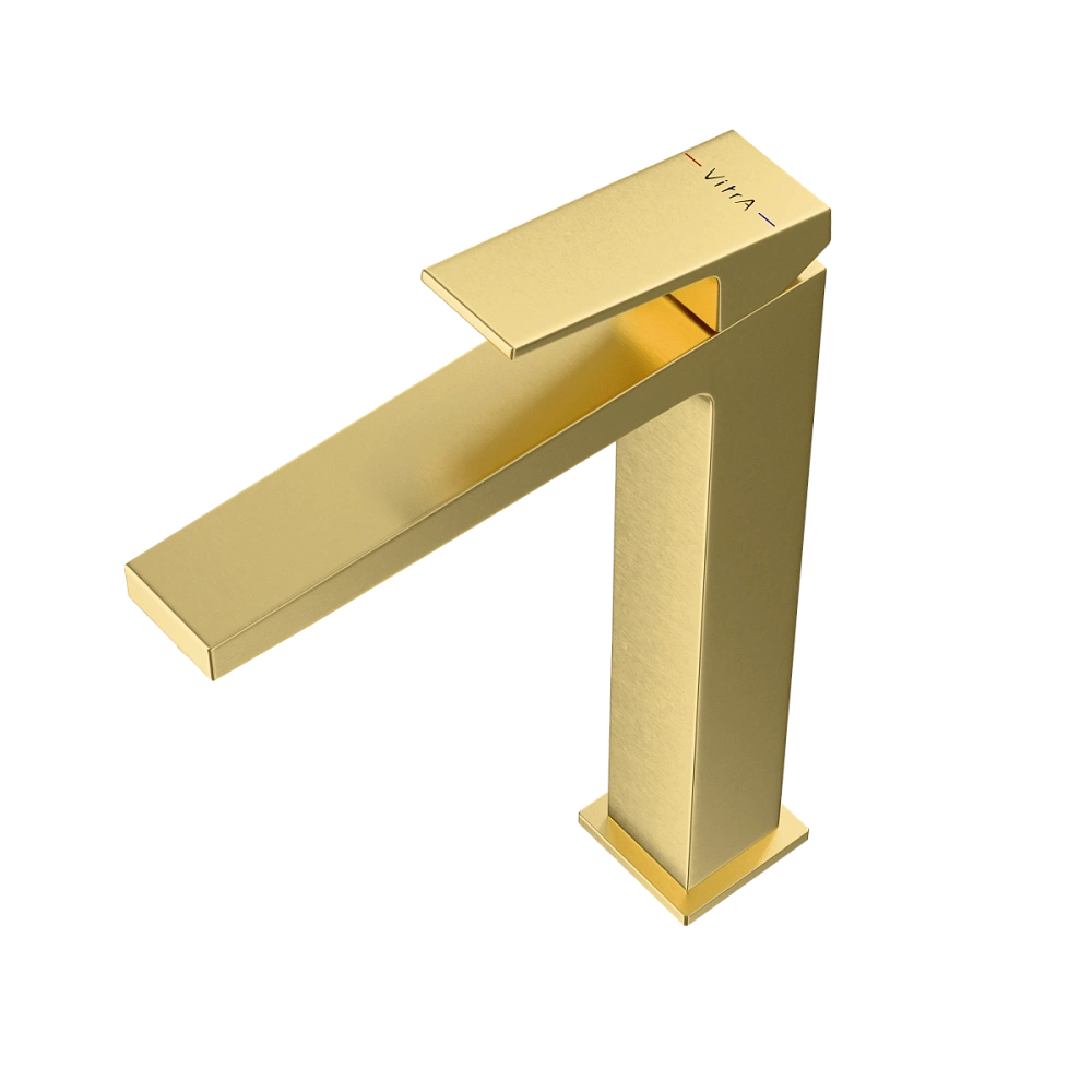 Смеситель для раковины VitrA Minimax Square A4372425EXP брашированное золото — Изображение 2