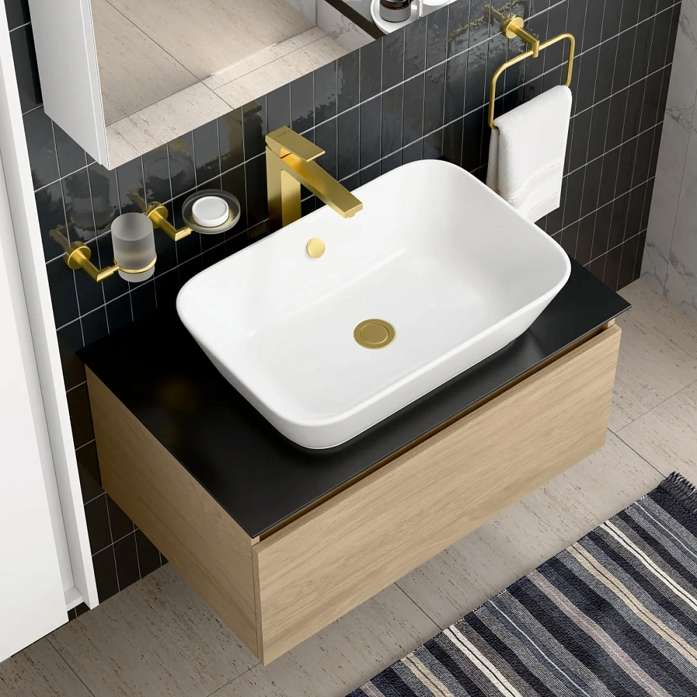 Смеситель для раковины VitrA Minimax Square A4372425EXP брашированное золото — Изображение 5