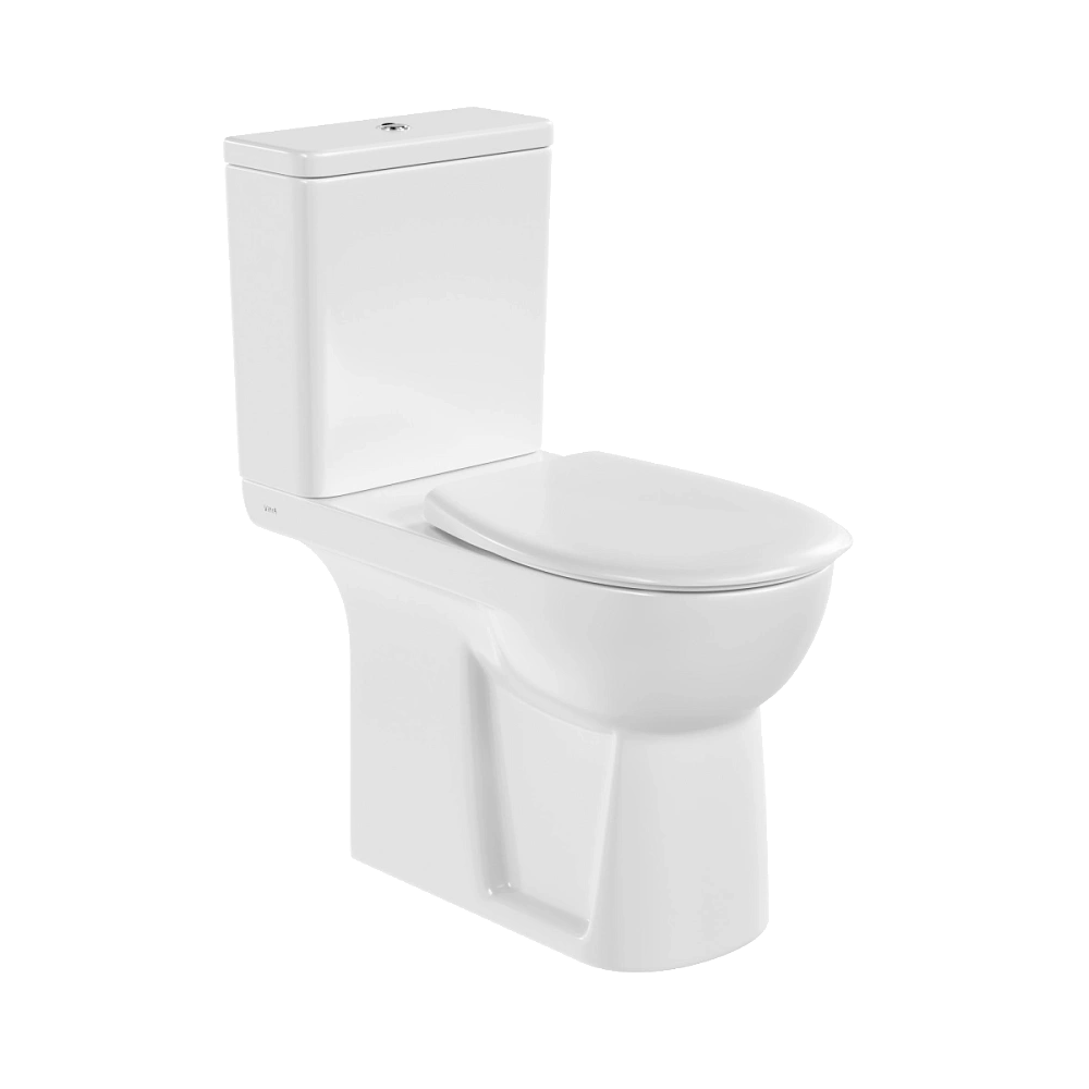 Унитаз напольный VitrA Conforma 9899B003-7200 с сиденьем без микролифта белый, антибактериальное покрытие Hygiene — Изображение 1