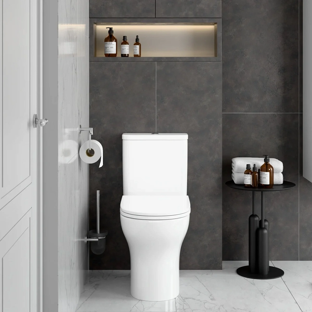 Унитаз напольный VitrA M50 9889B003-7200 безободковый VortexFlush с сиденьем микролифт, белый — Изображение 5
