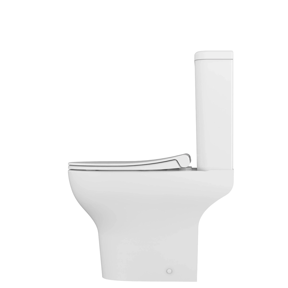 Унитаз напольный VitrA Zentrum 9012B003-7209 с сиденьем микролифт, белый, антибактериальное покрытие Hygiene — Изображение 3
