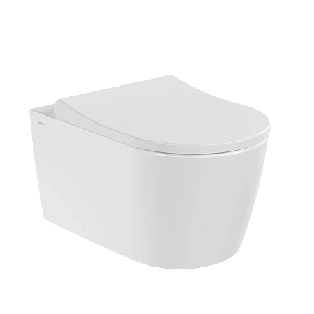 Унитаз подвесной VitrA Metropole Round 7910B003-6429 безободковый QuantumFlush с сиденьем микролифт, белый