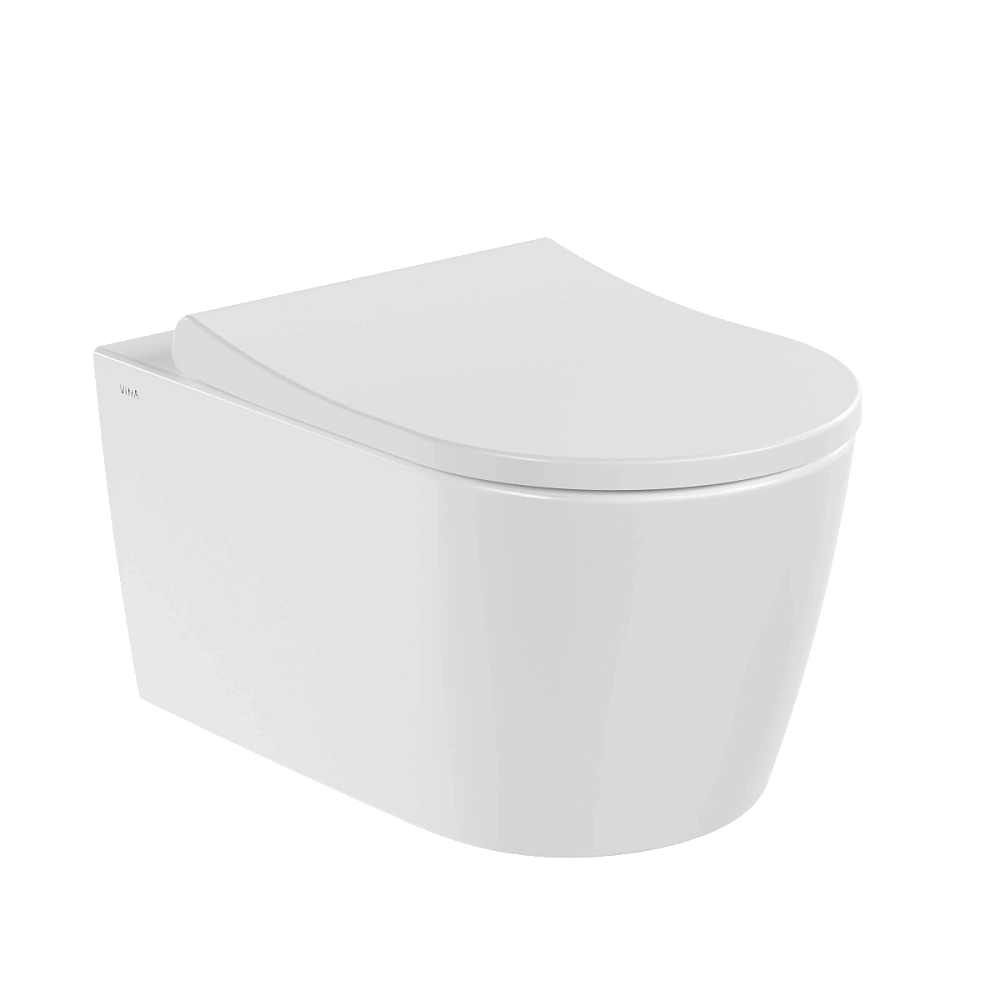 Унитаз подвесной VitrA Metropole Round 7910B003-6429 безободковый QuantumFlush с сиденьем микролифт, белый — Изображение 1