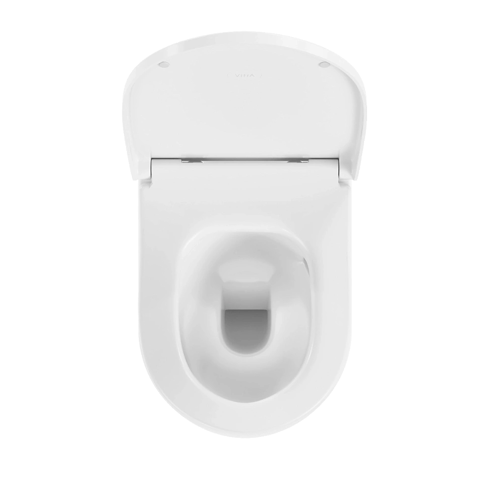 Унитаз подвесной VitrA Metropole Round 7910B003-6429 безободковый QuantumFlush с сиденьем микролифт, белый — Изображение 3