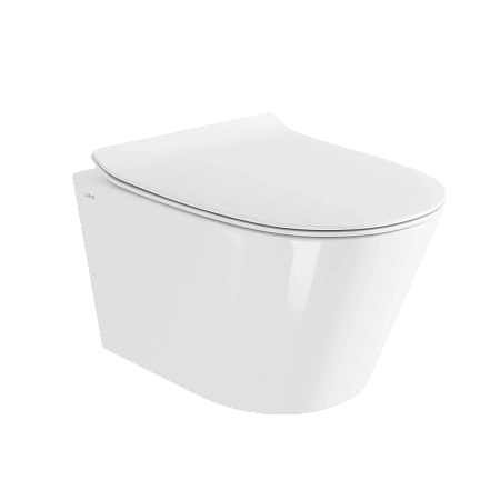 Унитаз подвесной VitrA M50 8302B003-6404 безободковый VortexFlush с сиденьем микролифт, дюропласт белый