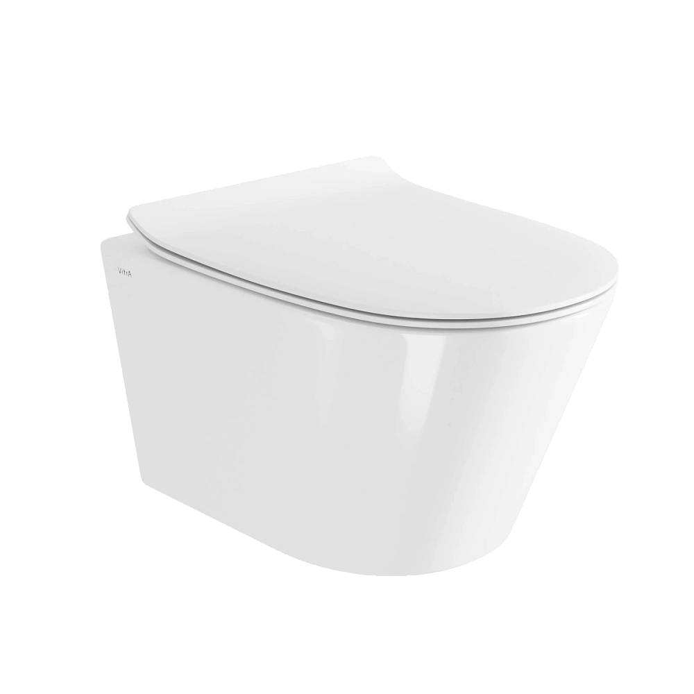 Унитаз подвесной VitrA M50 8302B003-6404 безободковый VortexFlush с сиденьем микролифт, дюропласт белый — Изображение 1