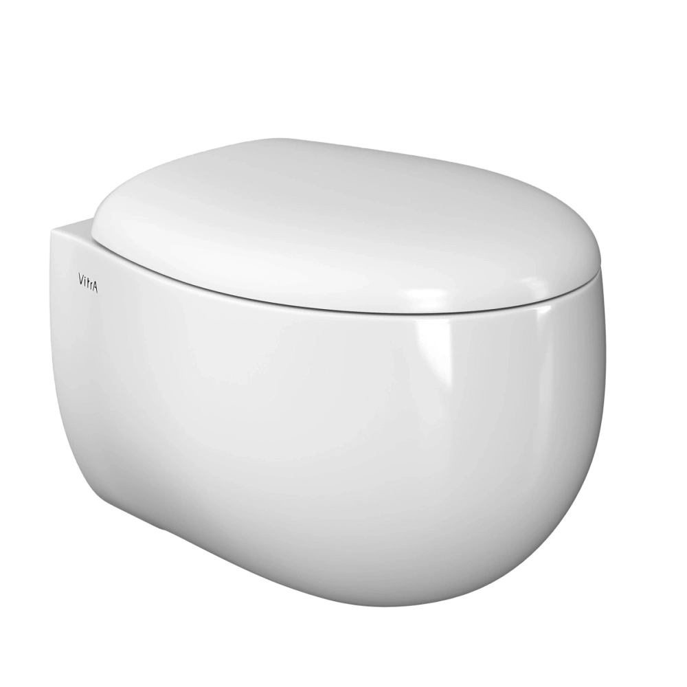 Унитаз подвесной VitrA Memoria 5885B403-0101 безободковый Rim-ex белый, антибактериальное покрытие Hygiene + Clean — Изображение 1