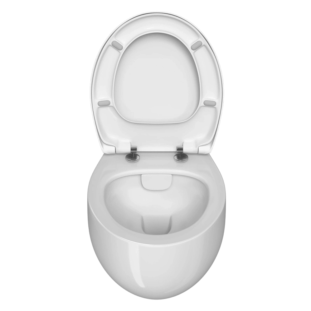 Унитаз подвесной VitrA Memoria 5885B403-0101 безободковый Rim-ex белый, антибактериальное покрытие Hygiene + Clean — Изображение 4