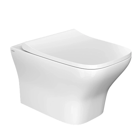 Унитаз подвесной VitrA Zentrum Square 7484B003-0075 безободковый SmoothFlush белый, антибактериальное покрытие Hygiene