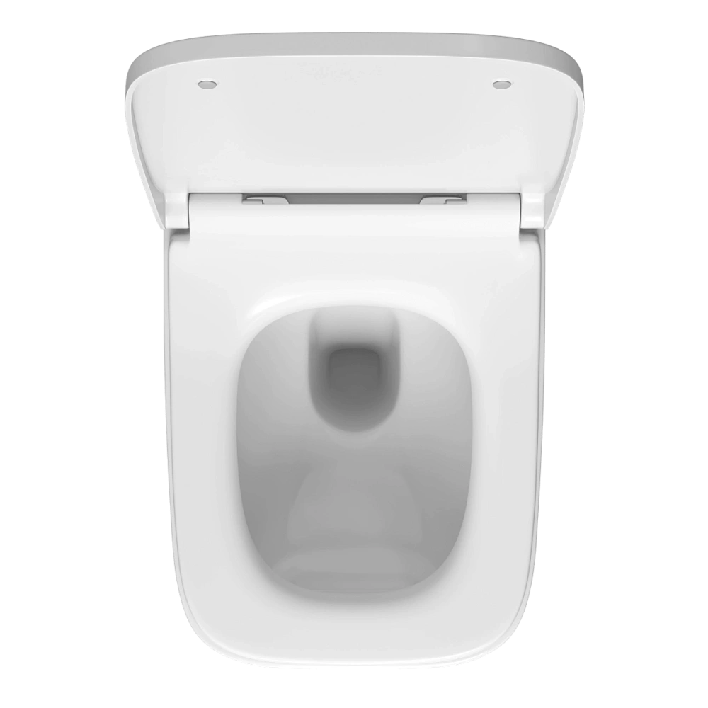 Унитаз подвесной VitrA Zentrum Square 7484B003-0075 безободковый SmoothFlush белый, антибактериальное покрытие Hygiene — Изображение 3