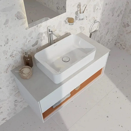 Смеситель для раковины Kerama Marazzi Велато VL.2602.KM.SST высокий брашированная сталь Смеситель для раковины Kerama Marazzi Велато VL.2602.KM.SST высокий брашированная сталь