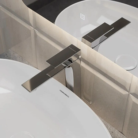 Смеситель для раковины Kerama Marazzi Fioretto V2CR205LLKM высокий хром Смеситель для раковины Kerama Marazzi Fioretto V2CR205LLKM высокий хром
