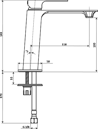 Смеситель для раковины Kerama Marazzi Fioretto V2CR205KM хром Смеситель для раковины Kerama Marazzi Fioretto V2CR205KM хром